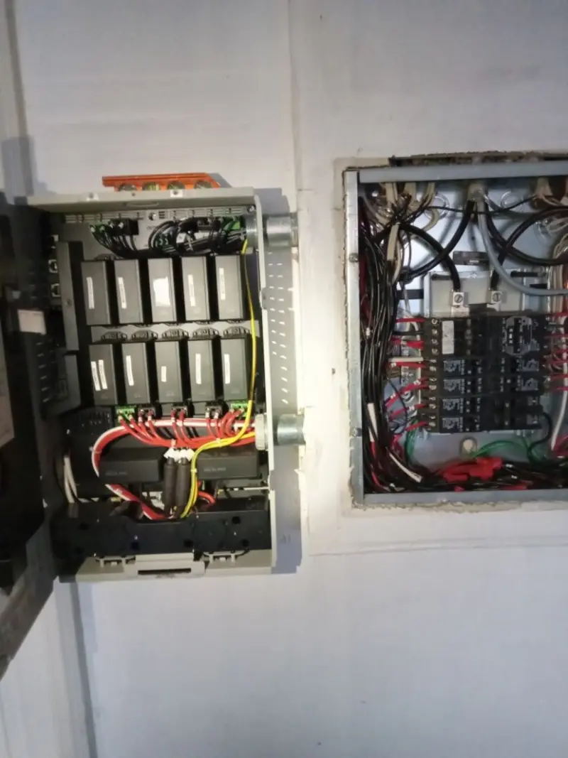 Electrical panel upgrade completed for Security Camera Wiring in Pacific Grove